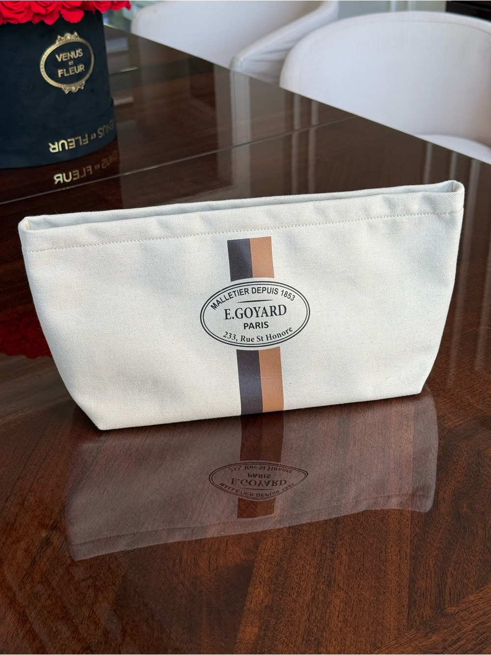 Goyard Beige Bag Insert Organizer for Tote Purse Bag
